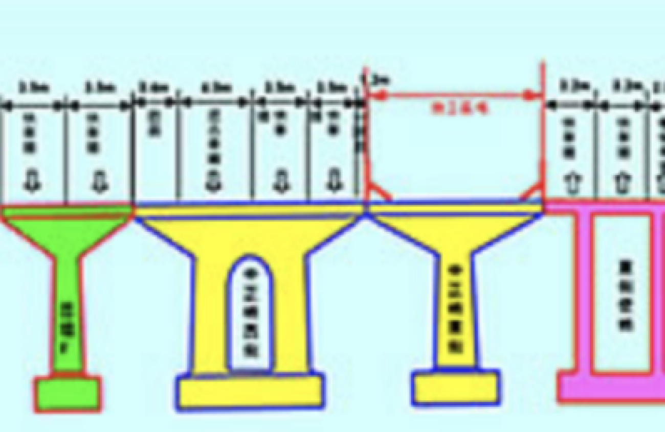 第三階段施工車道斷面圖